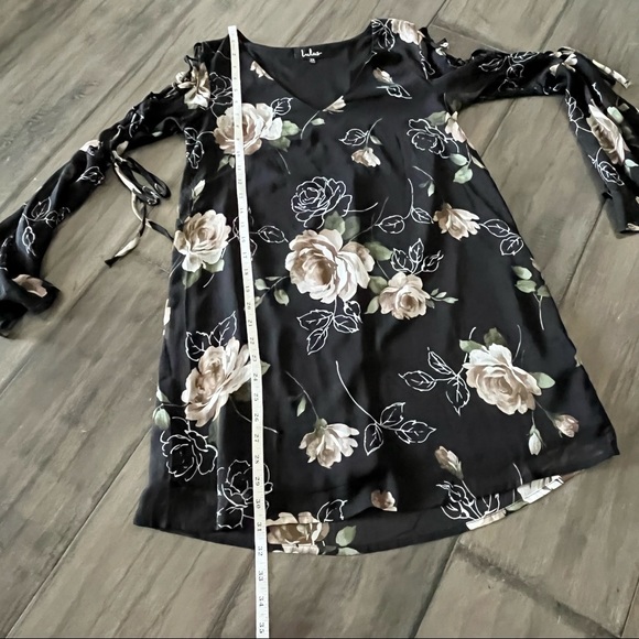 Lulus Allover Rose Dress - Size XS - Picture 12 of 13